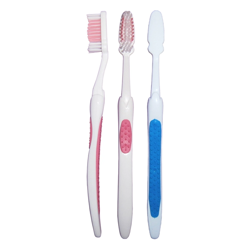 Custom Logo Oral Care PBT Bristles Material Plastic Adult Toothbrush