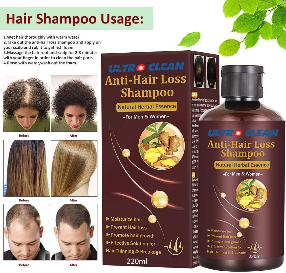 Private Label Ginger Anti Hair Loss Hair Growth Shampoo